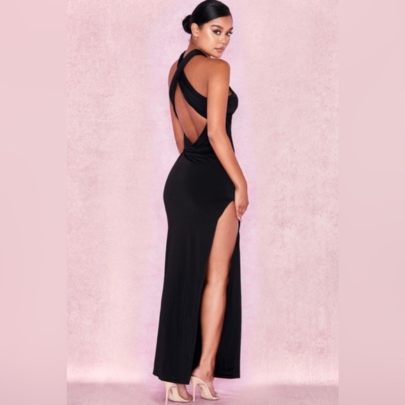 NEW NWT House of CB Odette Cross Front Cutout Maxi Dress - Picture 4 of 15